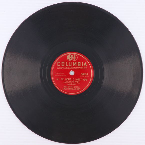 Roy Acuff - That Glory Bound Train / All The World 1946 10" 78 rpm Record 36974 - Picture 4 of 16